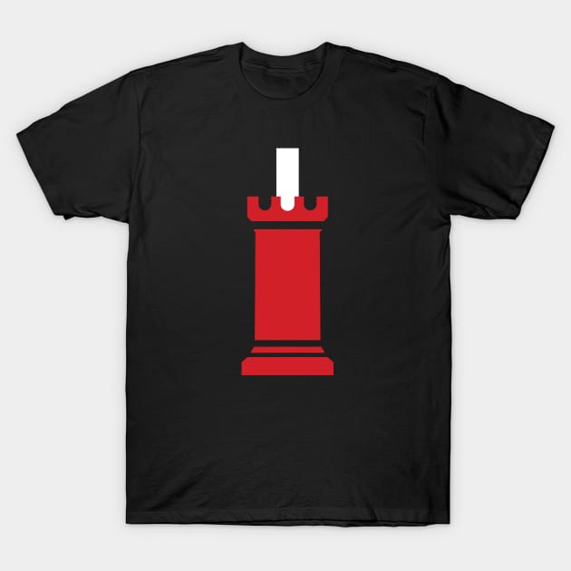 Red Rook Rising T-Shirt by PunTee